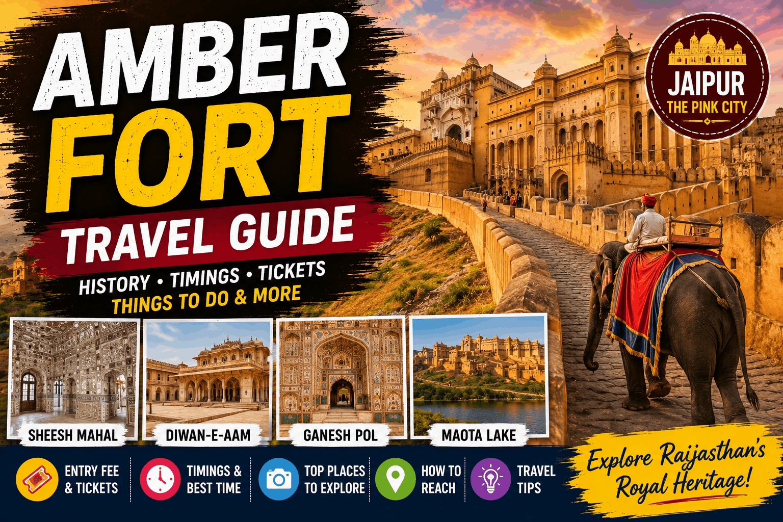 Amber Fort Jaipur Travel Guide: History, Timings, Tickets &amp; Things to Do